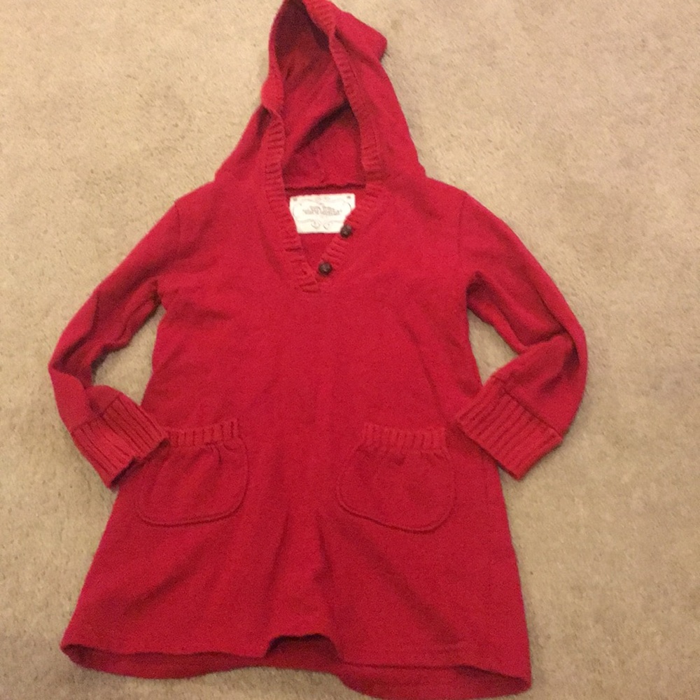 GIRLS LONG SLEEVE SWEATER HOODIE